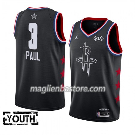 Maglia Houston Rockets Chris Paul 3 2019 All-Star Jordan Brand Nero Swingman - Bambino
